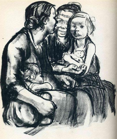 A black and white drawing of a person and a child

Description automatically generated with low confidence